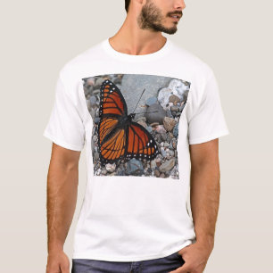 蝶と石 Tシャツ