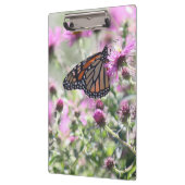 蝶と紫の草花 クリップボード (左)
