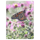 蝶と紫の草花 クリップボード (裏面)