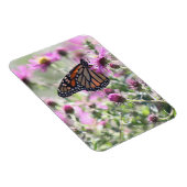 蝶と紫の草花 マグネット (右側)