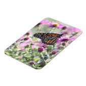 蝶と紫の草花 マグネット (左側)