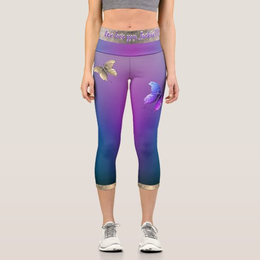 蝶と紫ハイウェイストカプリス カプリレギンス (正面)