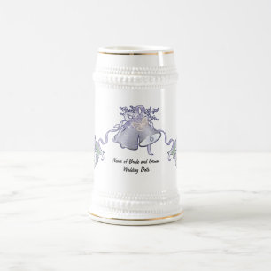蝶と結婚の鐘 ビールジョッキ