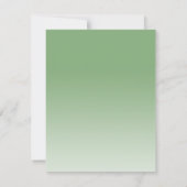 蝶と緑 |葬儀 サンキューカード (裏面)