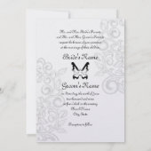 蝶と繁栄 招待状 (裏面)