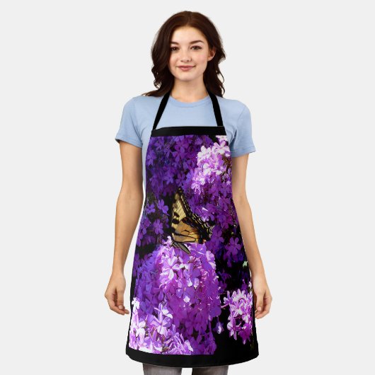 蝶と羽 エプロン (着用した状態)