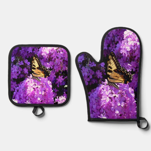 蝶と羽 鍋つかみ&鍋敷きセット (正面)