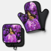 蝶と羽 鍋つかみ&鍋敷きセット (正面/裏面)