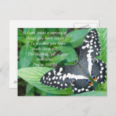 蝶と聖書の詩 ポストカード (正面/裏面)