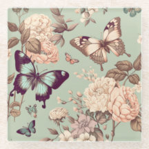 蝶と花ωερυライトグリーンの装飾