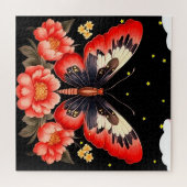 蝶と花が華やかである ジグソーパズル (横)