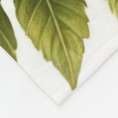 蝶と花でヒエラーパピー フリースブランケット (角)