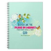 蝶と花と美しい引用文 ノートブック (正面)