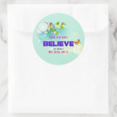 蝶と花と魔法引用文 ラウンドシール (バッグ)