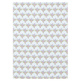 蝶と花とBoho動物スカル テーブルクロス