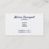 蝶と花とBoho動物スカル 名刺 (裏面)