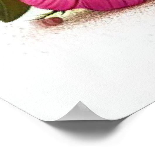 蝶と花に囲まれたヒエラーパピー ポスター (角)