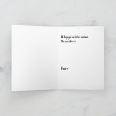 蝶と花のカードを移動しました サンキューカード (内部)