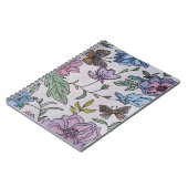 蝶と花のジャーナル ノートブック (左側)