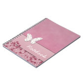 蝶と花のノート ノートブック (左側)