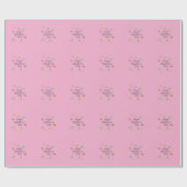 蝶と花のハッピーマザーズデー  ラッピングペーパー (フラット)