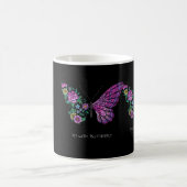 蝶と花のフローラ蝶の羽 コーヒーマグカップ (中央)