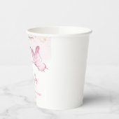 蝶と花のベビーシャワー 紙コップ (左)
