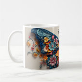蝶と花のマグカップ コーヒーマグカップ (左)