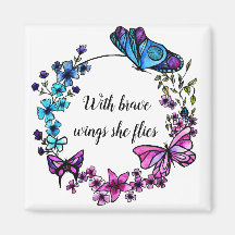 蝶と花のリース