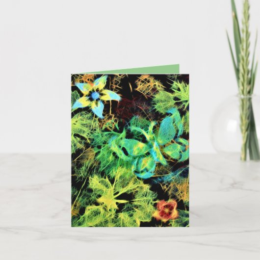 蝶と花のロディリウスのカ空白のード ノートカード (正面)