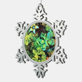 蝶と花のロディリウスのクリスマスオーナメント スノーフレークピューターオーナメント (右)