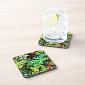 蝶と花のロディリウスのプラスチックコースターセット コースター (右側)