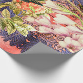 蝶と花の包装紙 ラッピングペーパー (角)