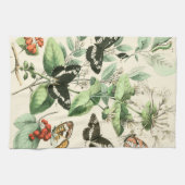 蝶と花の庭 キッチンタオル (横)