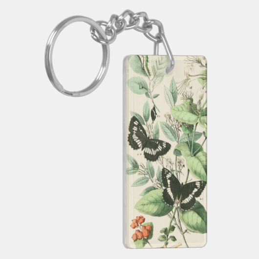 蝶と花の庭 キーホルダー (正面左)