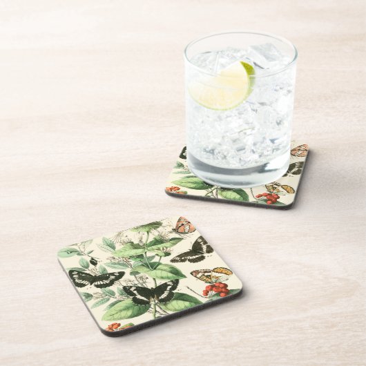 蝶と花の庭 コースター (右側)