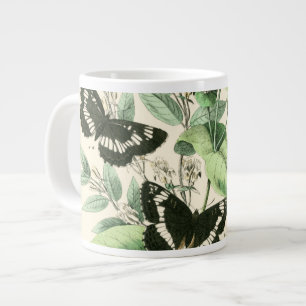 蝶と花の庭 ジャンボコーヒーマグカップ