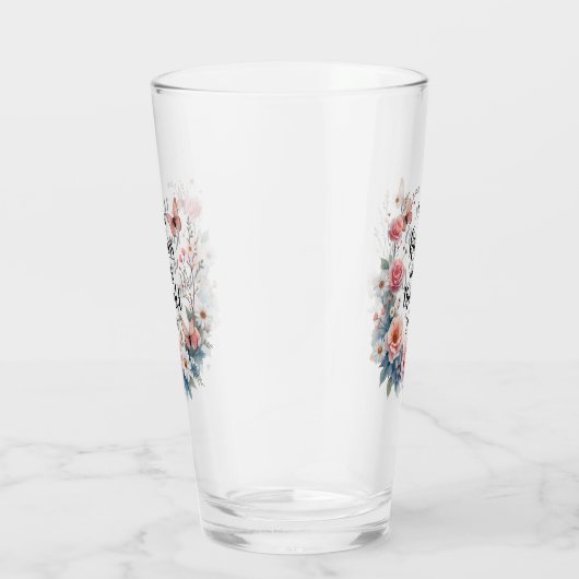 蝶と花の感動的な名言 タンブラーグラス (右)