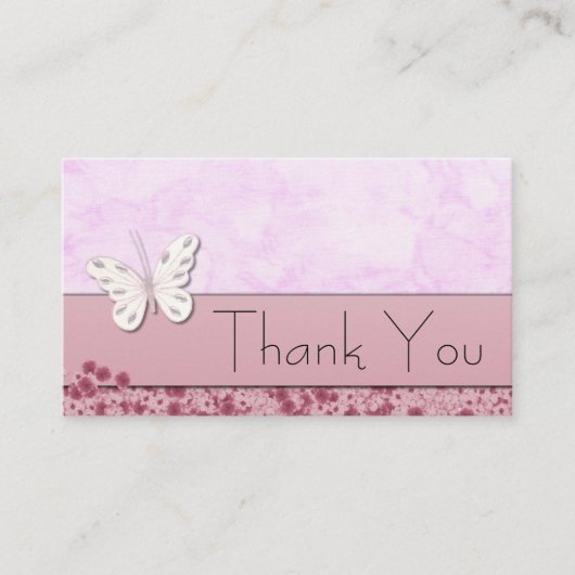 蝶と花の感謝を伝える名刺 エンクロージャーカード