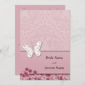 蝶と花の招待状 招待状 (正面/裏面)