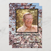 蝶と花の木と写真引用文 プログラム (正面/裏面)