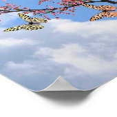 蝶と花の木 ポスター (角)