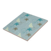 蝶と花の模様 タイル (側面)