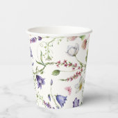 蝶と花の結婚前お披露目パーティー 紙コップ (裏面)