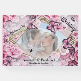 蝶と花の色々なピンク色 ゲストブック