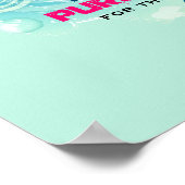 蝶と花の花の美しい引用文 ポスター (角)