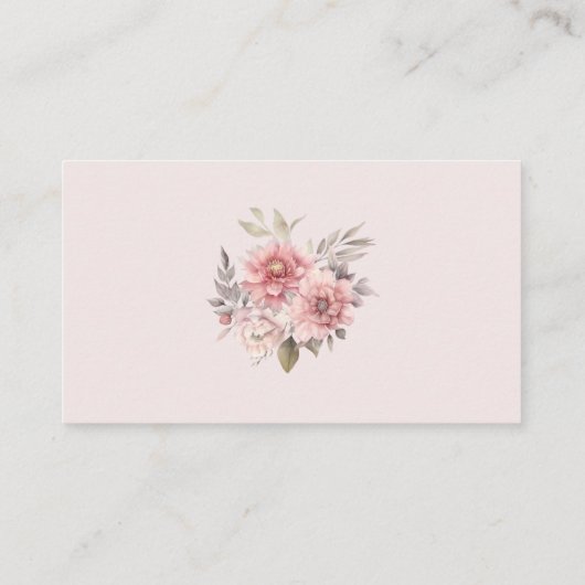 蝶と花の赤ちゃんシャワーおむつラッフル エンクロージャーカード (裏面)