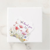 蝶と花の鱗状メッセージカード フェイバータグ (インサイチュ)