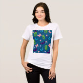 蝶と花のTシャツ トライブレンドTシャツ (正面全面)