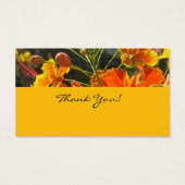 蝶と花サンキューカード (裏面)